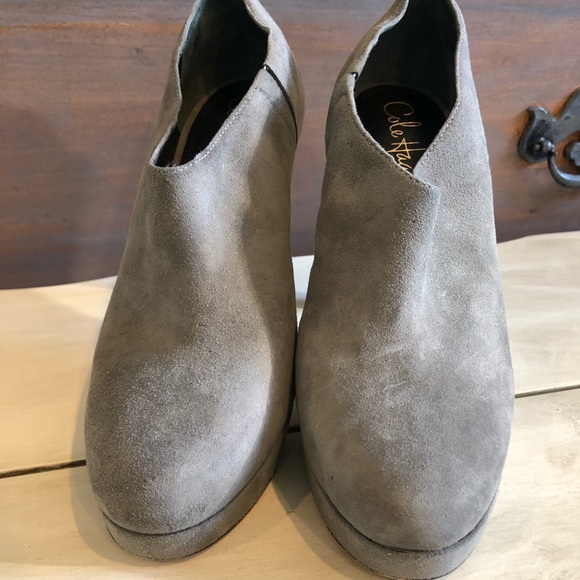 Cole Haan … platform heel suede ankle boots - Picture 5 of 16